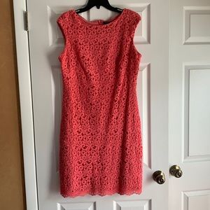 Pinkish Redish lacy dress!